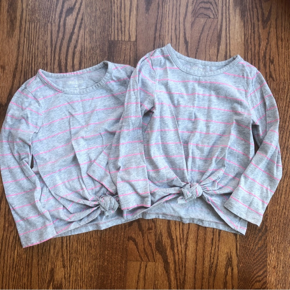 Striped Knotted Shirts | 2-pack